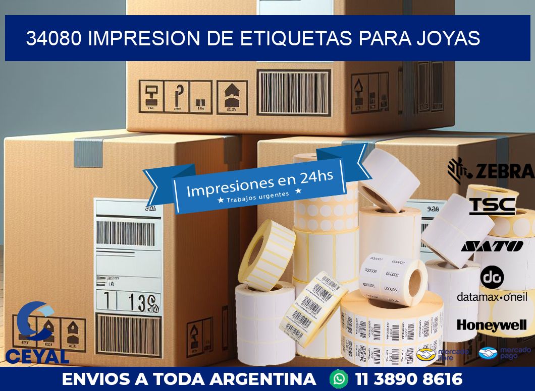 34080 IMPRESION DE ETIQUETAS PARA JOYAS