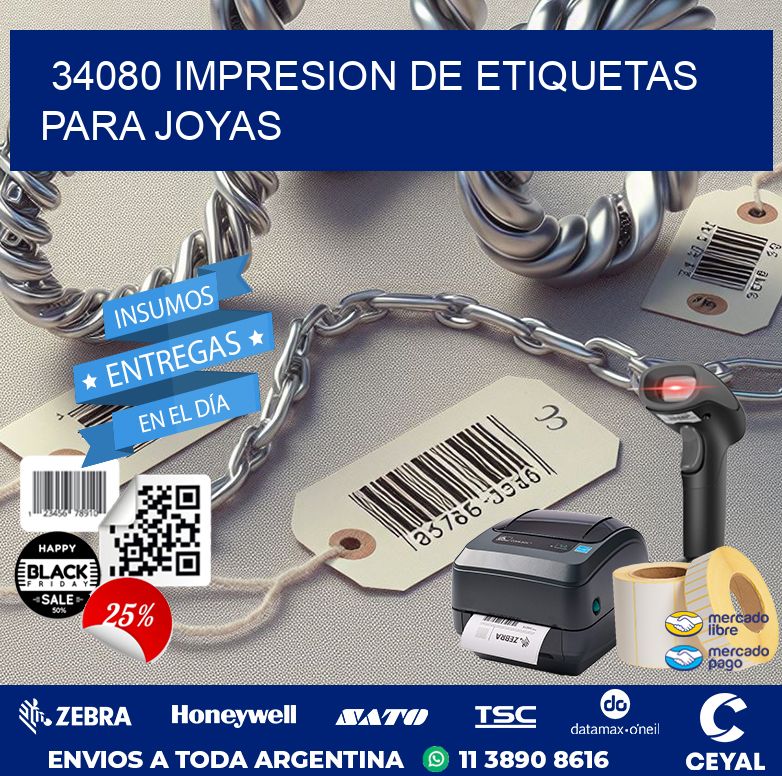 34080 IMPRESION DE ETIQUETAS PARA JOYAS