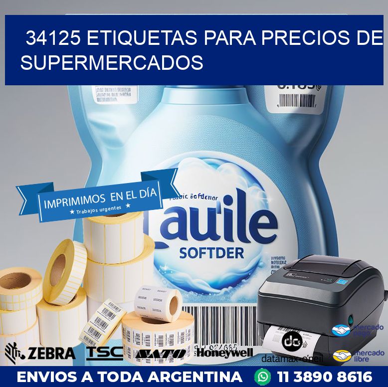 34125 ETIQUETAS PARA PRECIOS DE SUPERMERCADOS