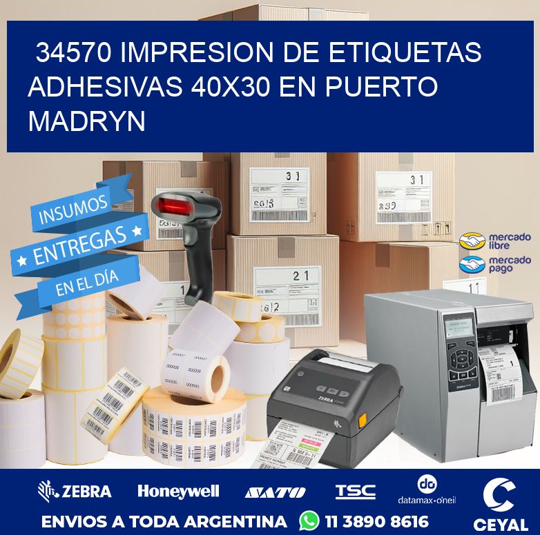34570 IMPRESION DE ETIQUETAS ADHESIVAS 40X30 EN PUERTO MADRYN