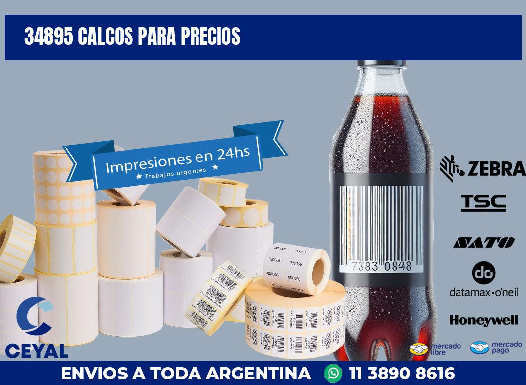 34895 CALCOS PARA PRECIOS