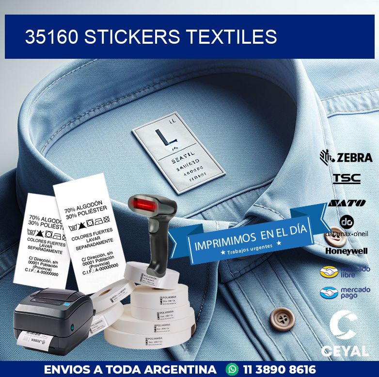 35160 STICKERS TEXTILES