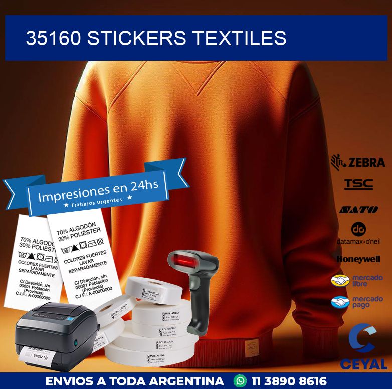 35160 STICKERS TEXTILES