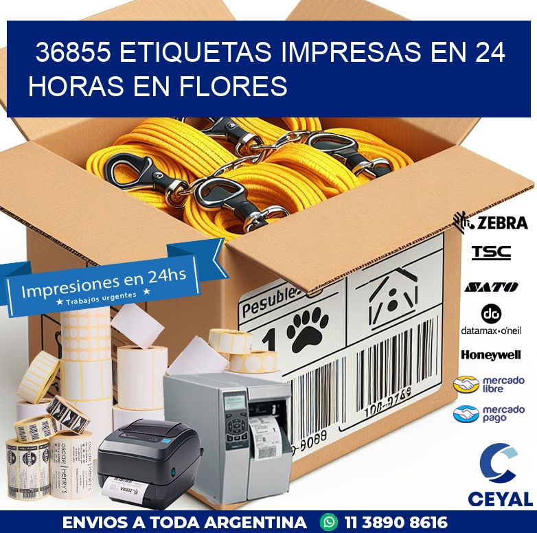 36855 ETIQUETAS IMPRESAS EN 24 HORAS EN FLORES