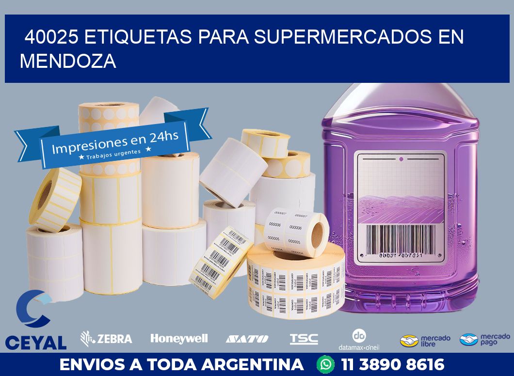 40025 ETIQUETAS PARA SUPERMERCADOS EN MENDOZA