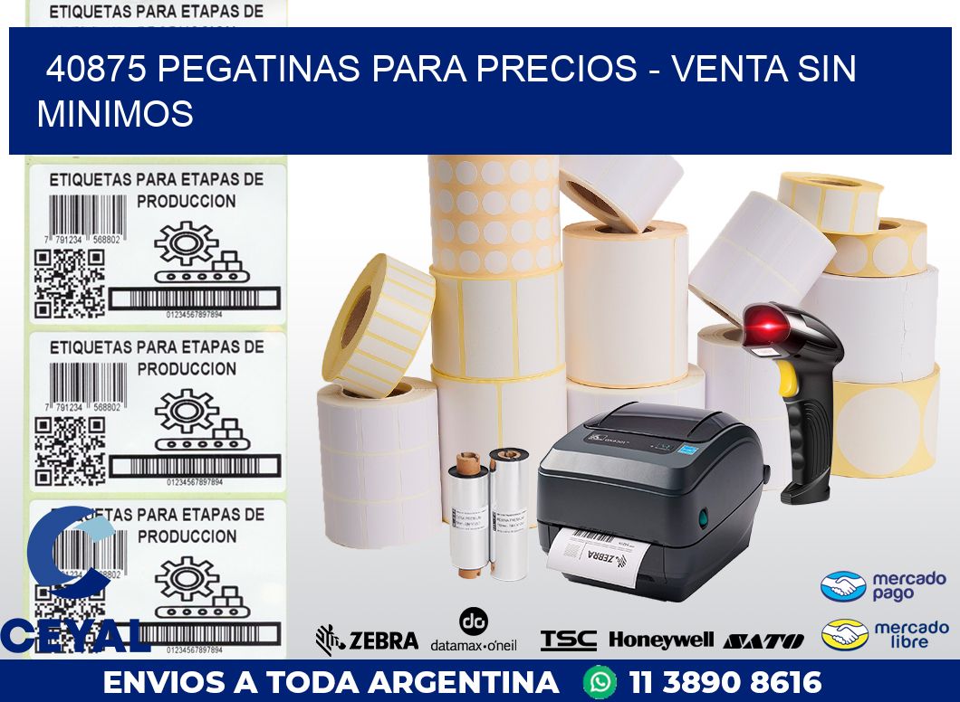 40875 PEGATINAS PARA PRECIOS - VENTA SIN MINIMOS