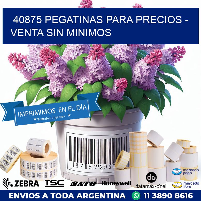 40875 PEGATINAS PARA PRECIOS – VENTA SIN MINIMOS