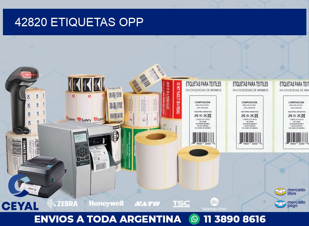 42820 ETIQUETAS OPP