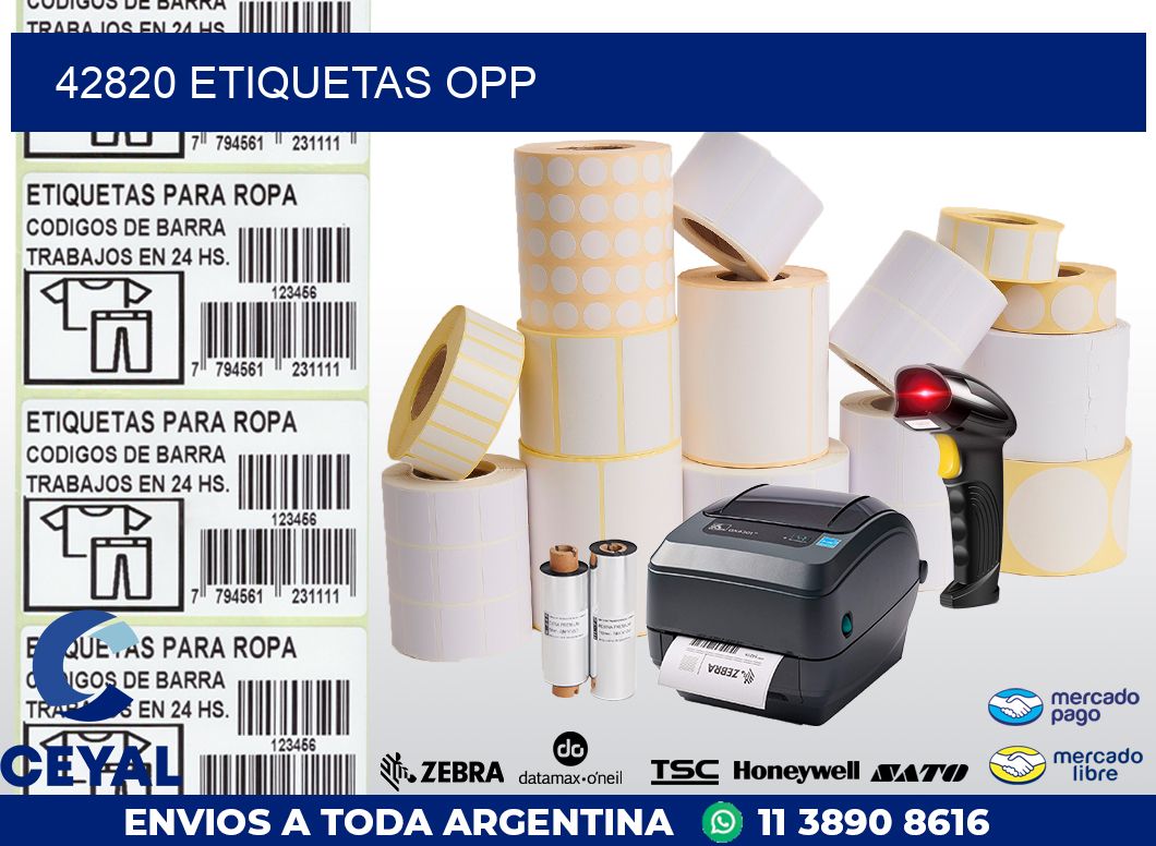 42820 ETIQUETAS OPP