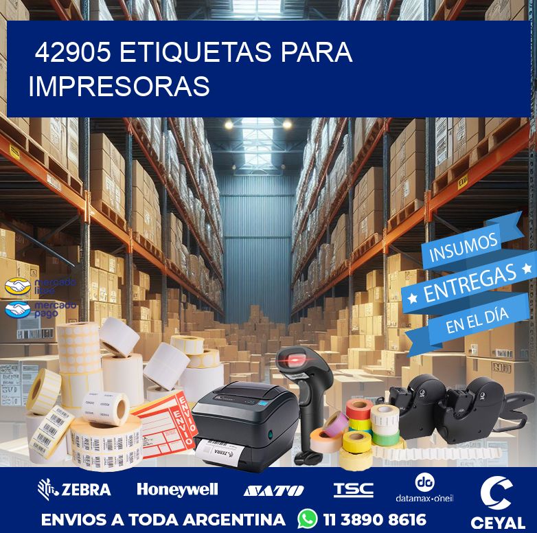 42905 ETIQUETAS PARA IMPRESORAS