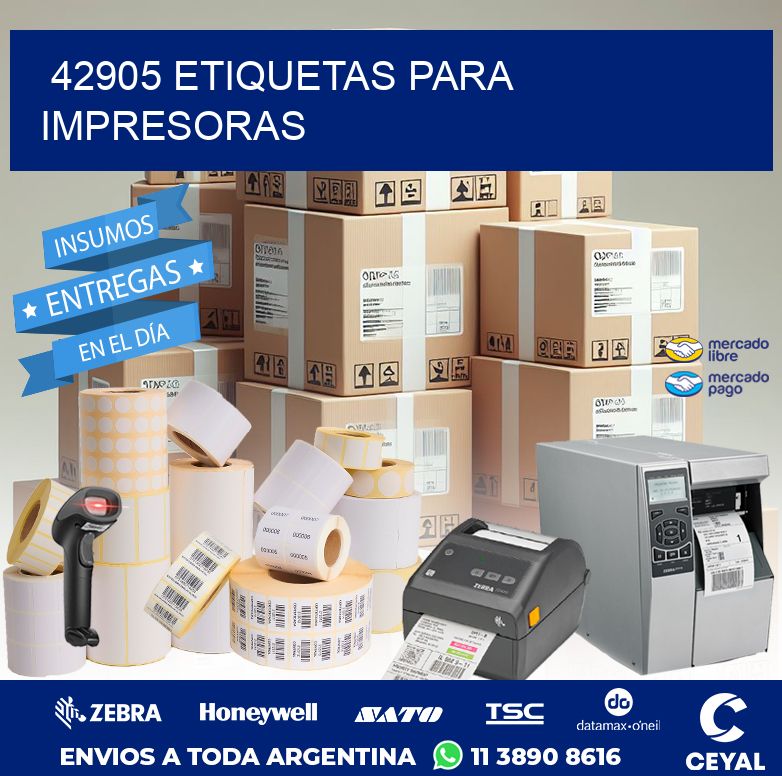 42905 ETIQUETAS PARA IMPRESORAS