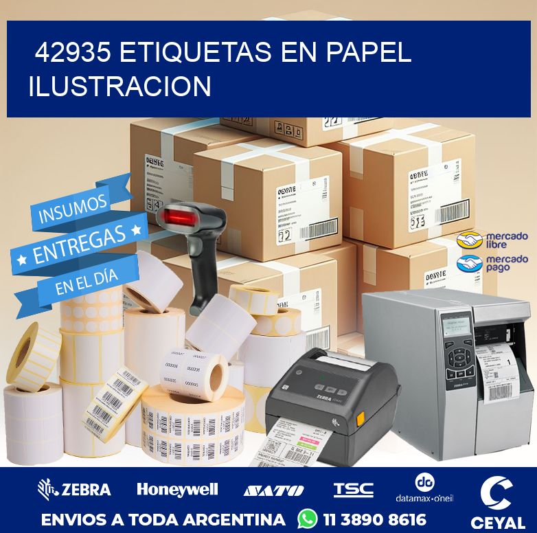 42935 ETIQUETAS EN PAPEL ILUSTRACION