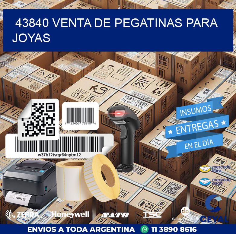 43840 VENTA DE PEGATINAS PARA JOYAS