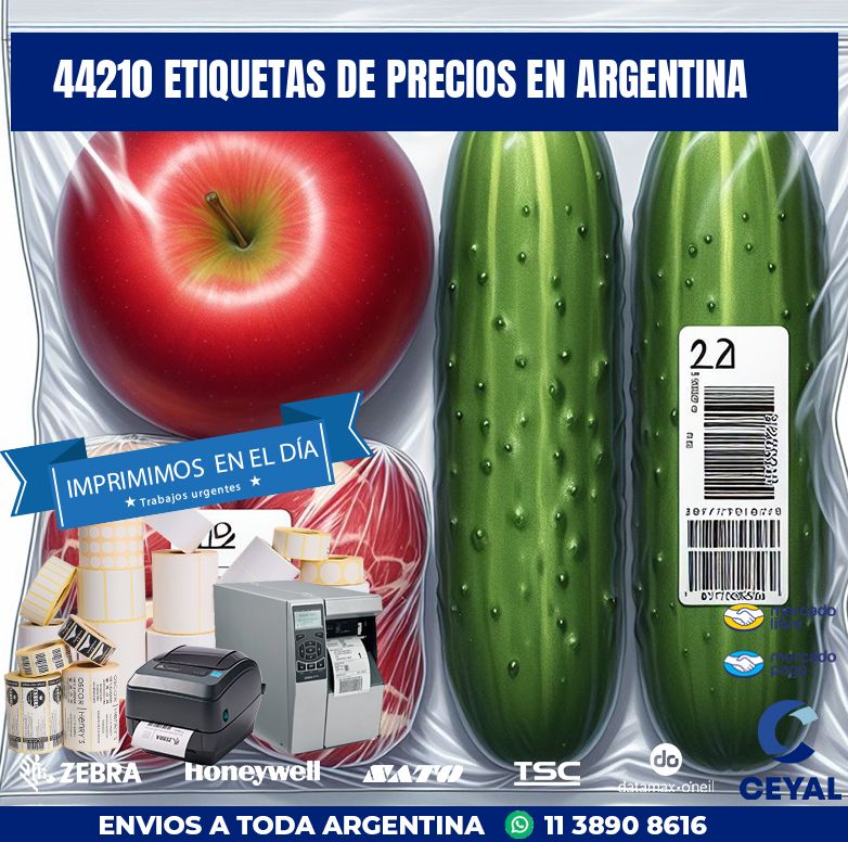 44210 ETIQUETAS DE PRECIOS EN ARGENTINA