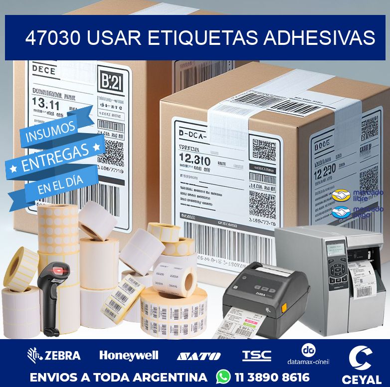 47030 USAR ETIQUETAS ADHESIVAS