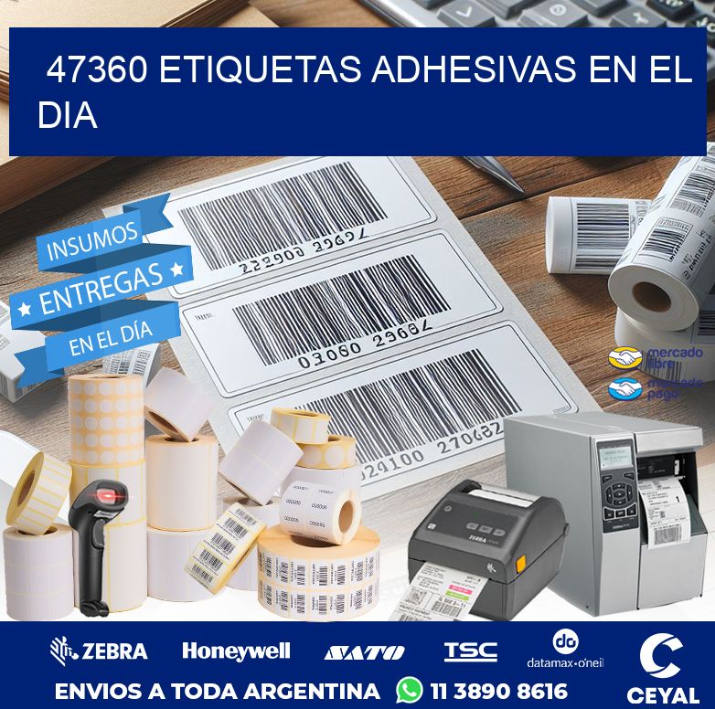 47360 ETIQUETAS ADHESIVAS EN EL DIA