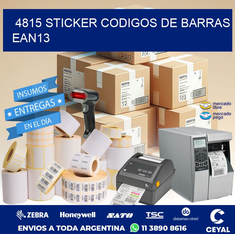 4815 STICKER CODIGOS DE BARRAS EAN13
