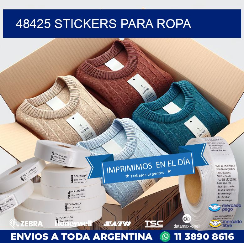 48425 STICKERS PARA ROPA