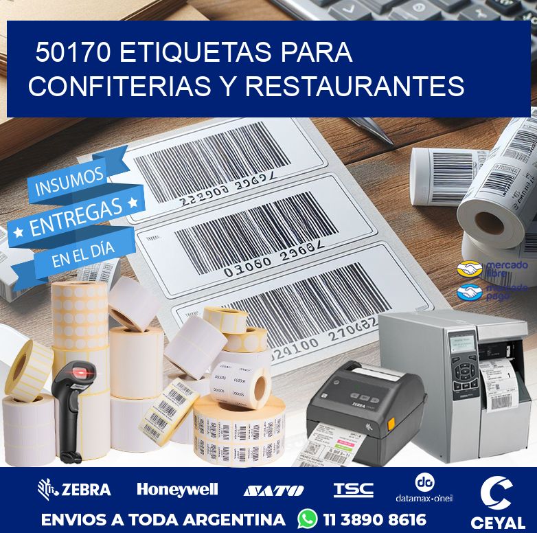 50170 ETIQUETAS PARA CONFITERIAS Y RESTAURANTES