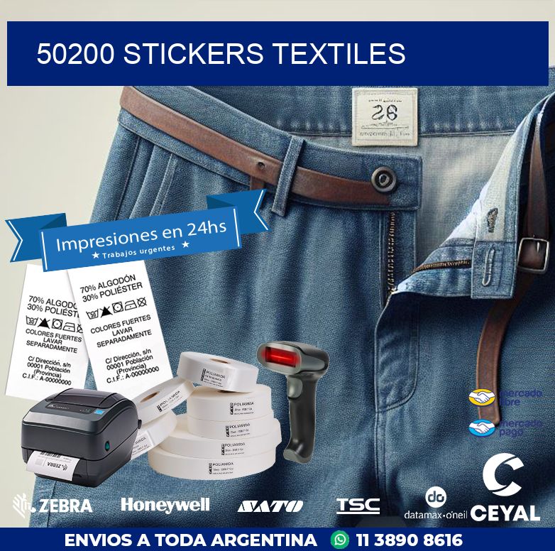 50200 STICKERS TEXTILES
