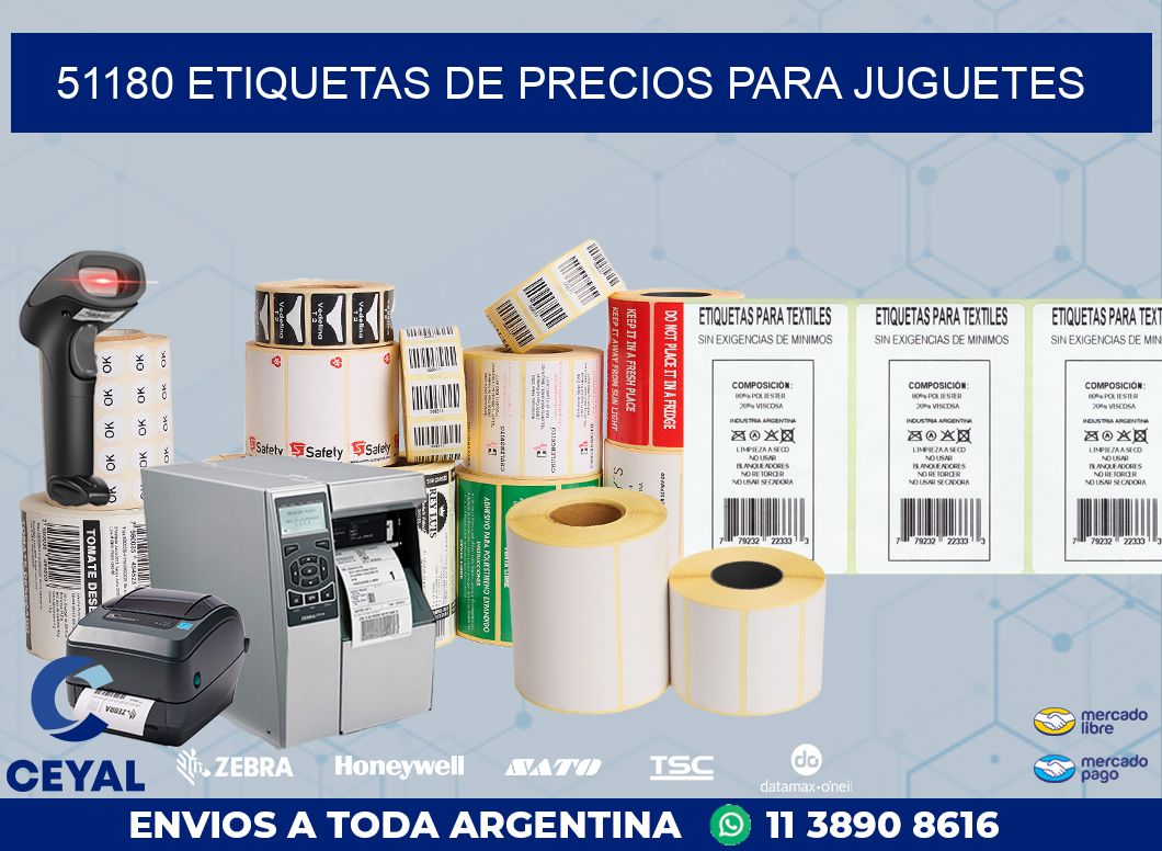 51180 ETIQUETAS DE PRECIOS PARA JUGUETES