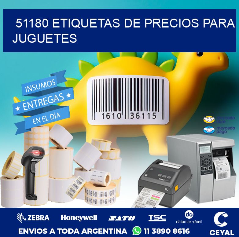 51180 ETIQUETAS DE PRECIOS PARA JUGUETES