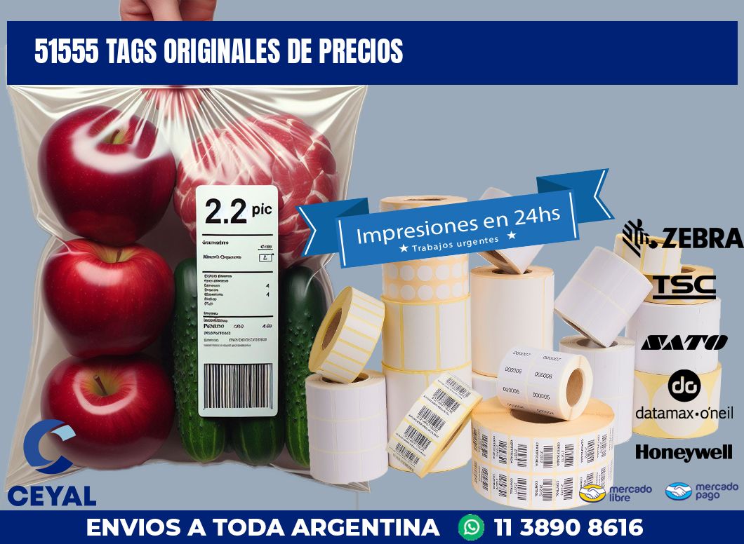 51555 TAGS ORIGINALES DE PRECIOS