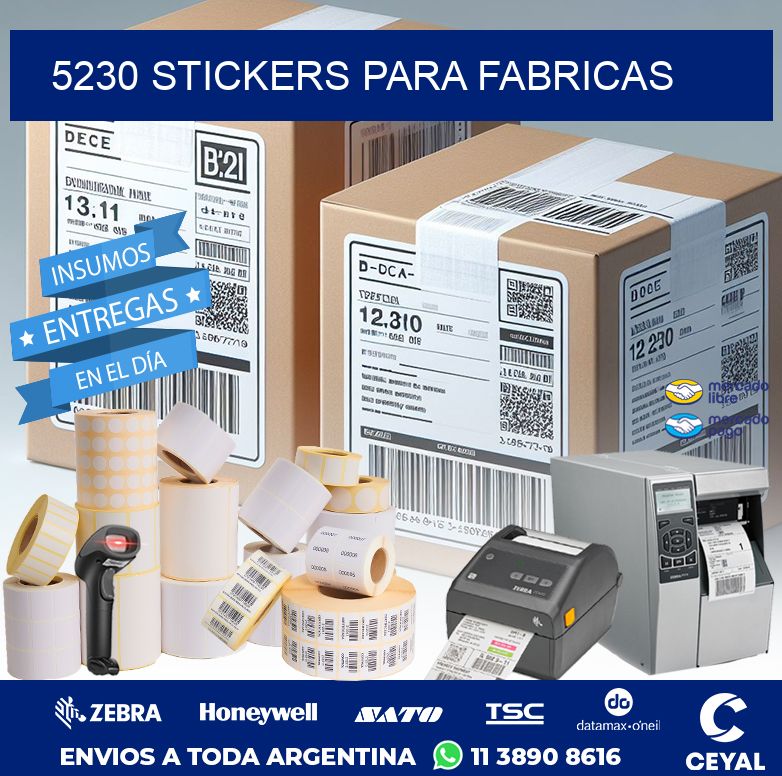 5230 STICKERS PARA FABRICAS