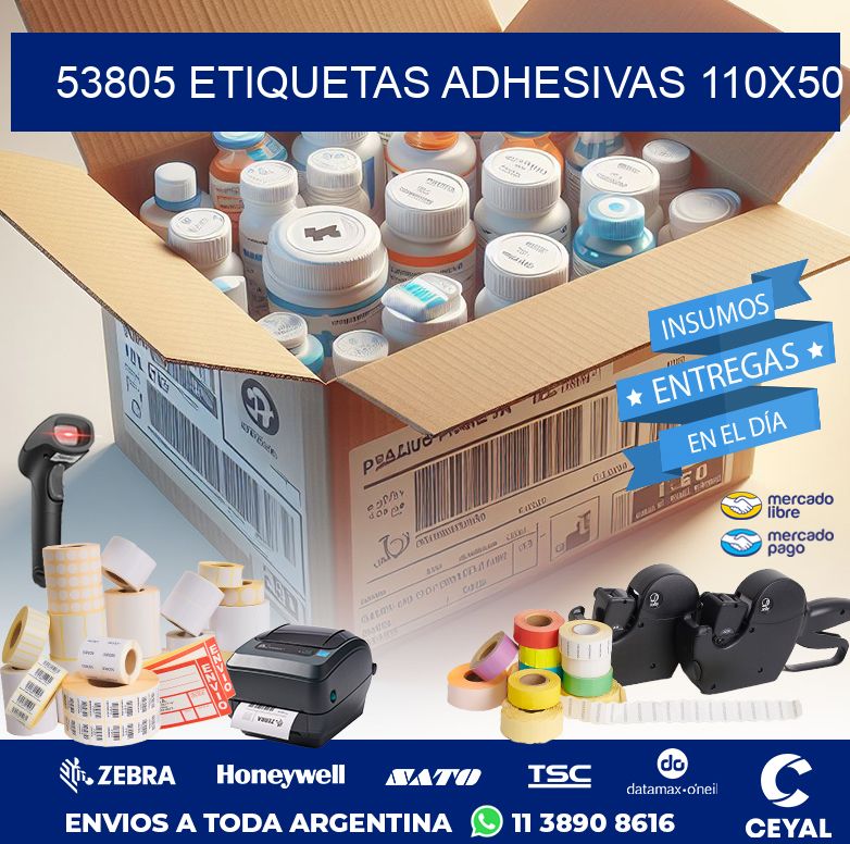 53805 ETIQUETAS ADHESIVAS 110X50