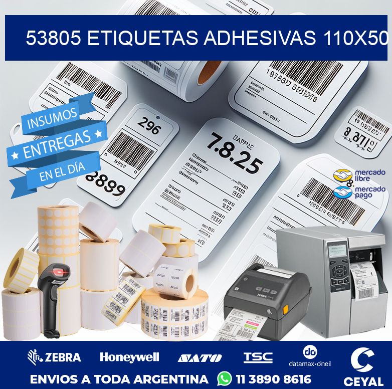 53805 ETIQUETAS ADHESIVAS 110X50