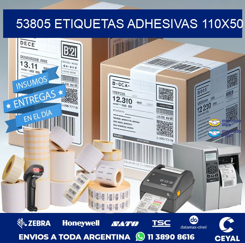 53805 ETIQUETAS ADHESIVAS 110X50