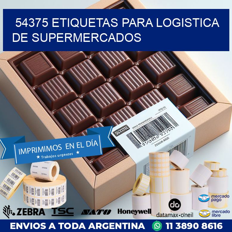 54375 ETIQUETAS PARA LOGISTICA DE SUPERMERCADOS