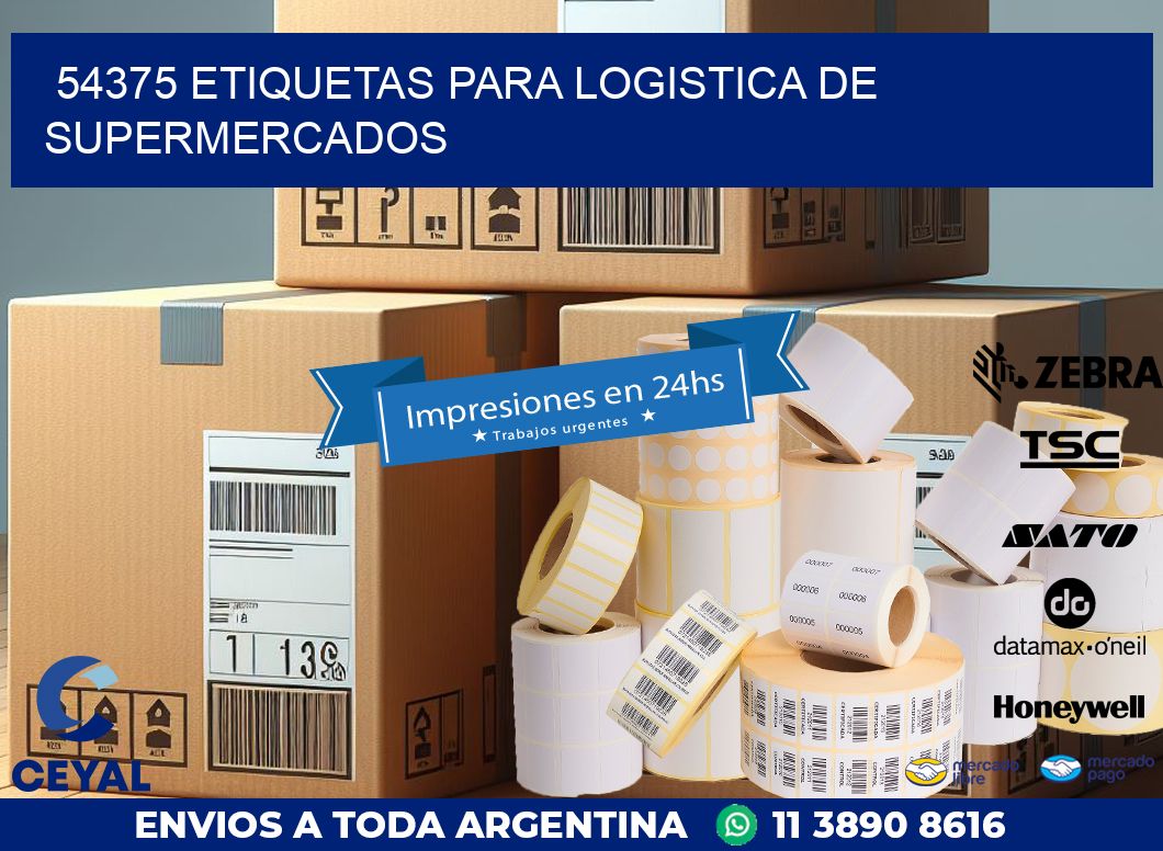 54375 ETIQUETAS PARA LOGISTICA DE SUPERMERCADOS