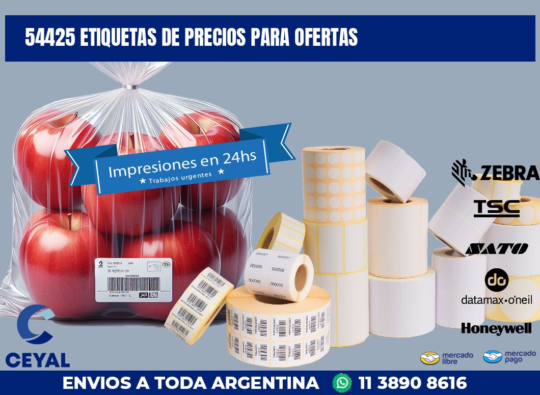 54425 ETIQUETAS DE PRECIOS PARA OFERTAS