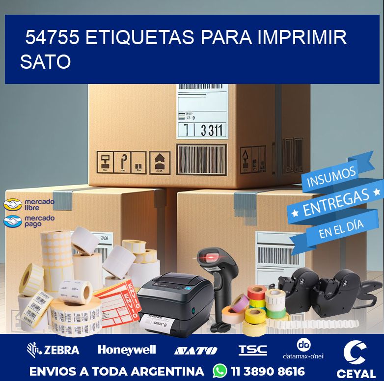 54755 ETIQUETAS PARA IMPRIMIR SATO