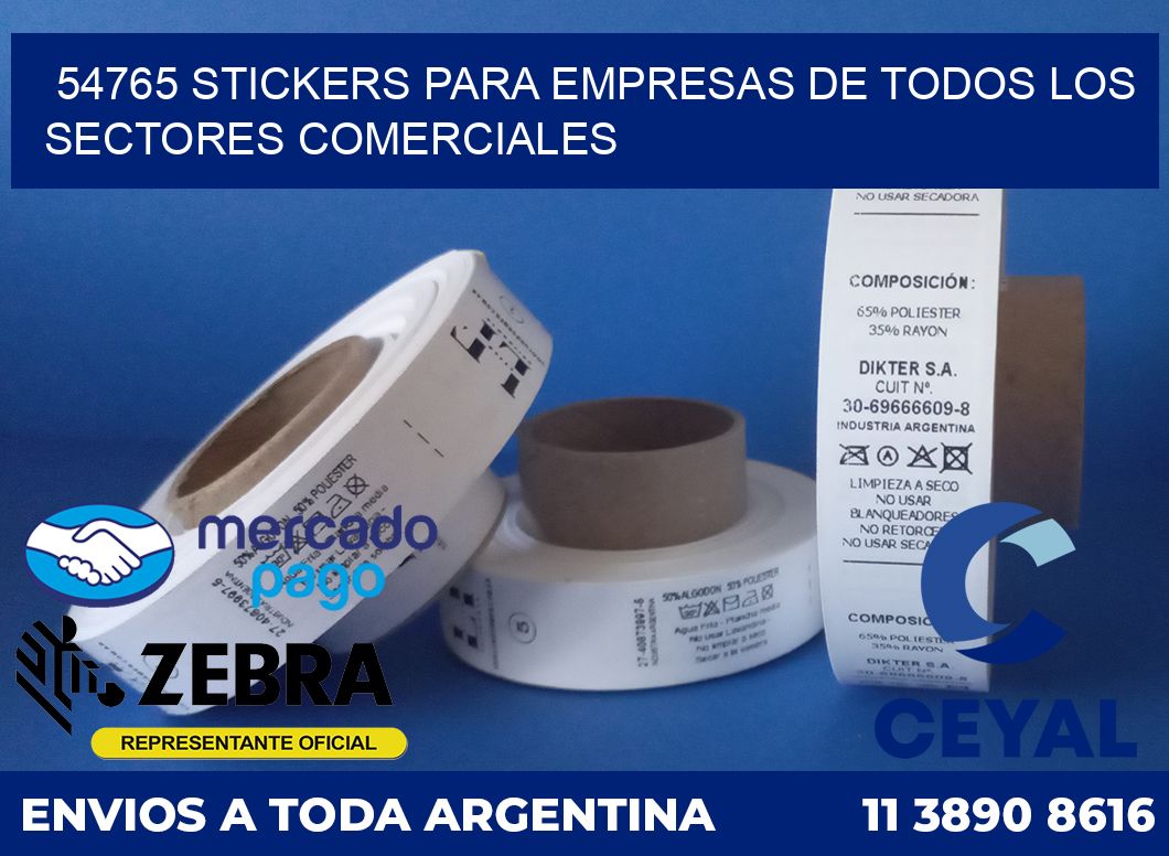 54765 STICKERS PARA EMPRESAS DE TODOS LOS SECTORES COMERCIALES