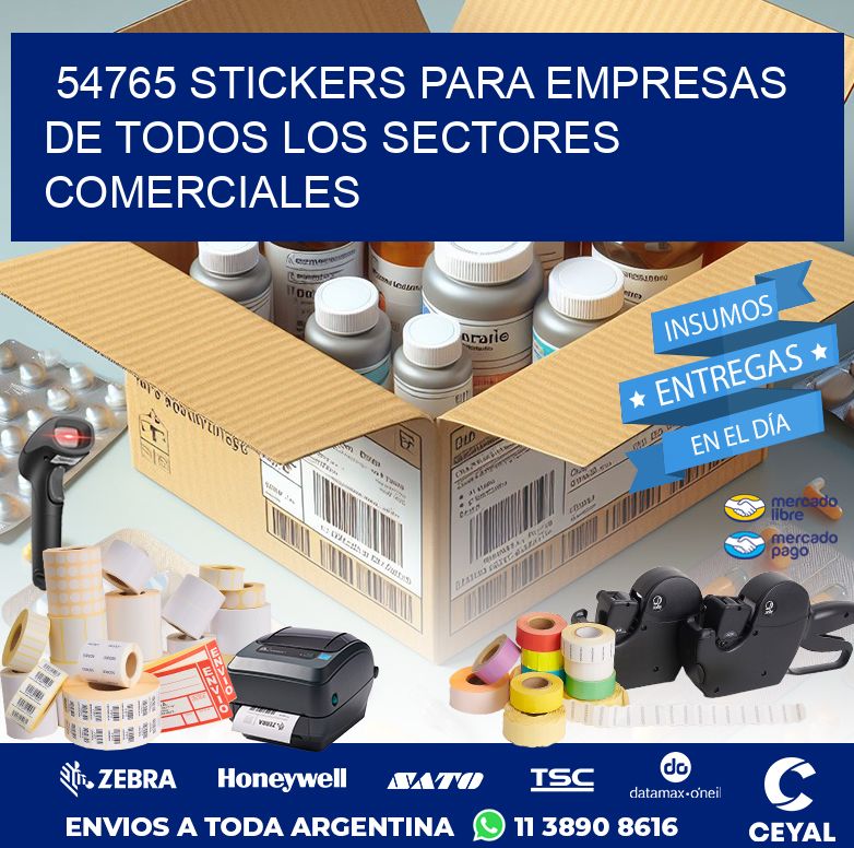 54765 STICKERS PARA EMPRESAS DE TODOS LOS SECTORES COMERCIALES