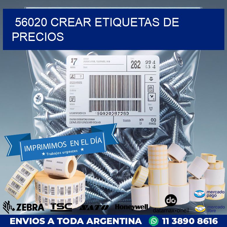 56020 CREAR ETIQUETAS DE PRECIOS