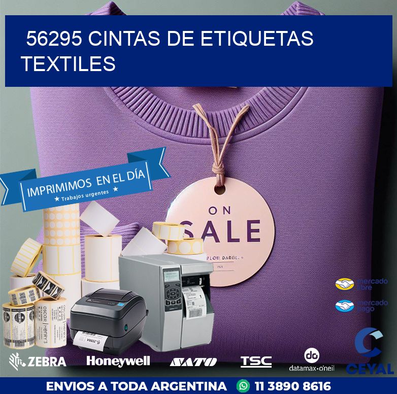 56295 CINTAS DE ETIQUETAS TEXTILES