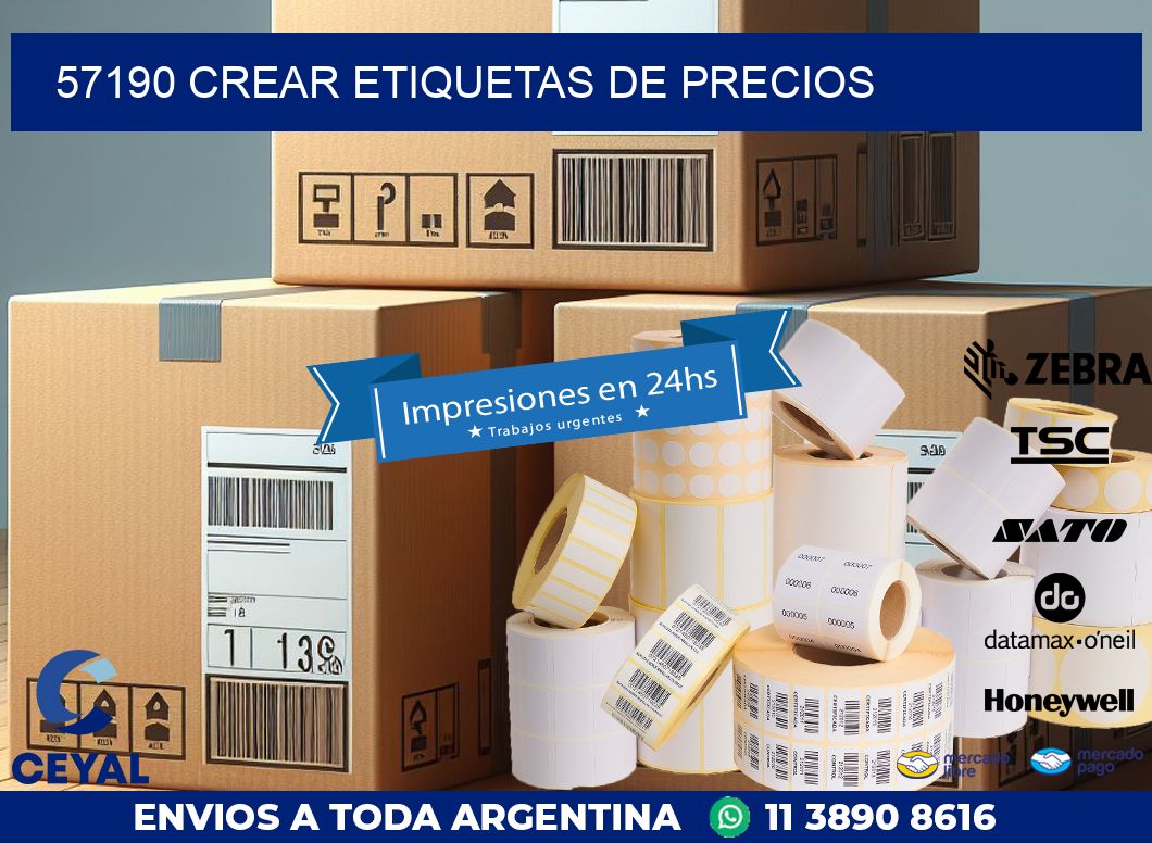 57190 CREAR ETIQUETAS DE PRECIOS