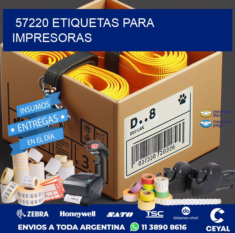 57220 ETIQUETAS PARA IMPRESORAS