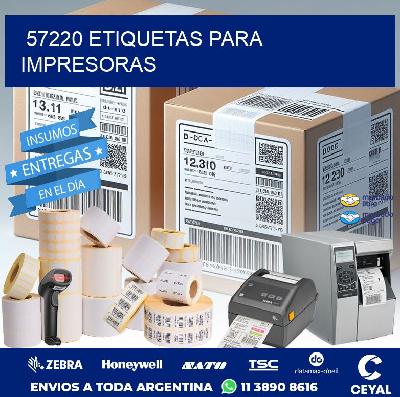 57220 ETIQUETAS PARA IMPRESORAS