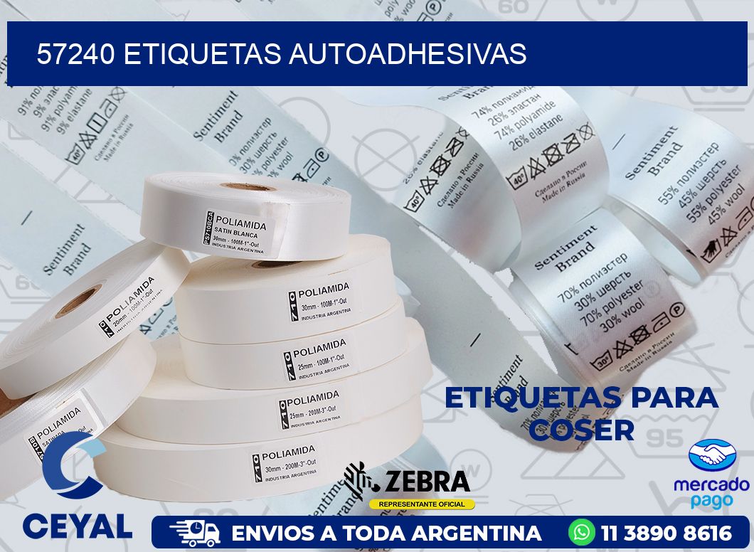 57240 ETIQUETAS AUTOADHESIVAS