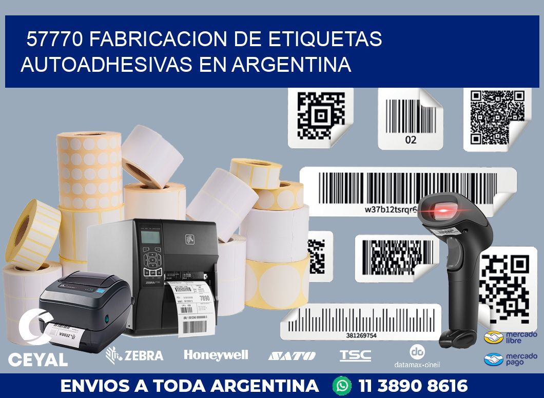 57770 FABRICACION DE ETIQUETAS AUTOADHESIVAS EN ARGENTINA