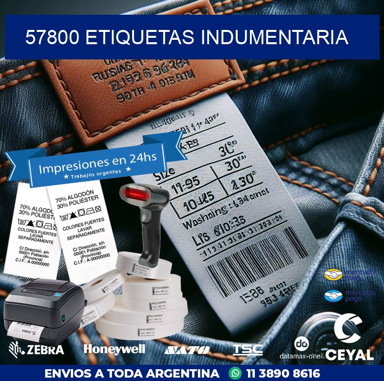 57800 ETIQUETAS INDUMENTARIA