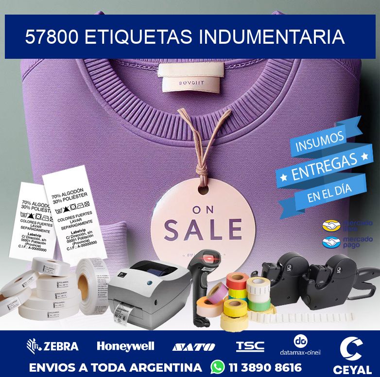 57800 ETIQUETAS INDUMENTARIA