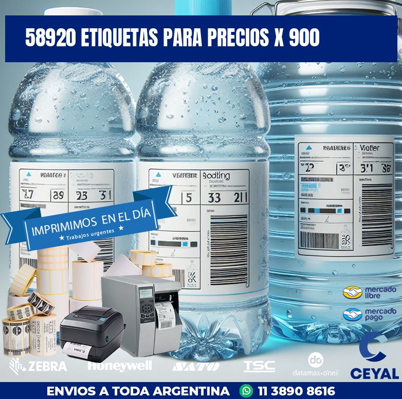 58920 ETIQUETAS PARA PRECIOS X 900