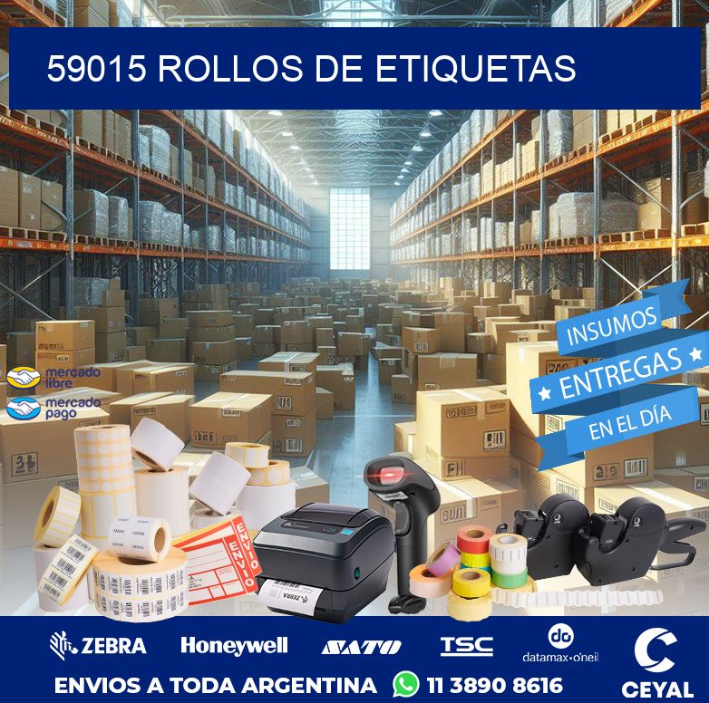 59015 ROLLOS DE ETIQUETAS