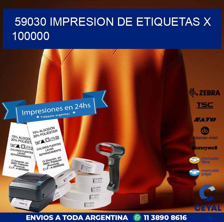 59030 IMPRESION DE ETIQUETAS X 100000