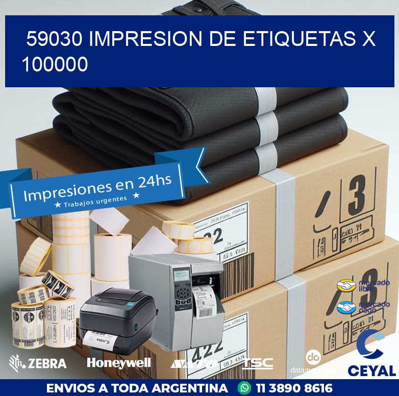 59030 IMPRESION DE ETIQUETAS X 100000